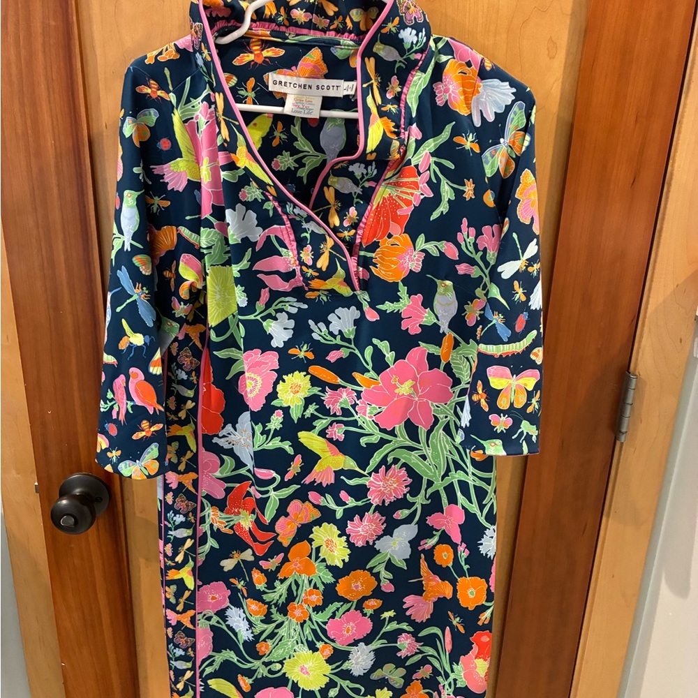 Gretchen Scott Designs Colorful Floral Mini Dress